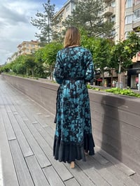 Misswhence 37832 Turkuaz Elbise