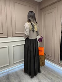 Misswhence 37834 Kahverengi Baskı Detaylı Elbise