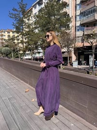Misswhence 37838 Mürdüm Etek Ucu Detaylı Elbise