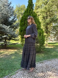 Misswhence 38025 Antrasit Cupro Dantelli Takım