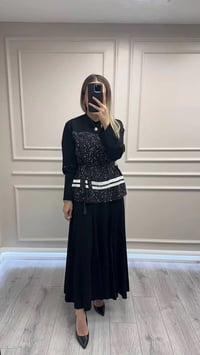 Misswhence 38027 Siyah Etekli Takım