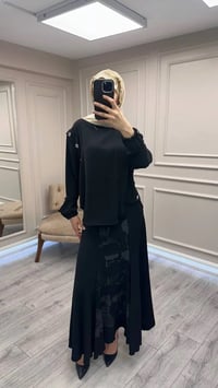 Misswhence 38032 Siyah Etekli Takım