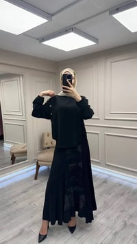 Misswhence 38032 Siyah Etekli Takım