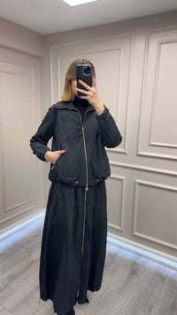 Misswhence 38216 Siyah Tafta Etek Takım