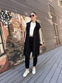 Misswhence 38400 Siyah Şerit Detaylı İkili Takım