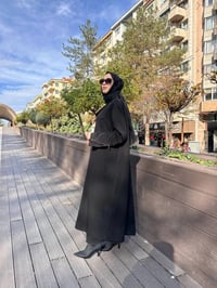 Misswhence 38404 Siyah Nervür Detaylı Kap