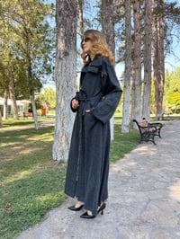 Misswhence 38505 Siyah Keçe Kaban