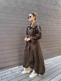 Misswhence 38506 Kahverengi Nervür Detaylı Kap