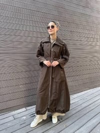 Misswhence 38506 Kahverengi Nervür Detaylı Kap