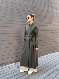 Misswhence 38527 Haki Kapitone Detaylı Kap