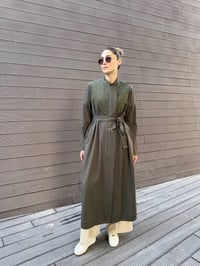 Misswhence 38527 Haki Kapitone Detaylı Kap
