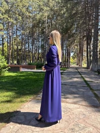 Misswhence 38800 Mor Kadife Detaylı Elbise