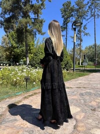 Misswhence 38805 Gökkuşağı Cupro Jakar Elbise