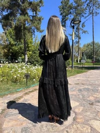 Misswhence 38805 Gökkuşağı Cupro Jakar Elbise