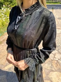 Misswhence 38805 Gökkuşağı Cupro Jakar Elbise