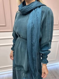 Misswhence 38818 Zümrüt Cupro Elbise
