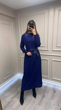 Misswhence 38822 Mor Fermuar Detaylı Elbise