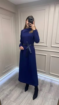 Misswhence 38822 Mor Fermuar Detaylı Elbise