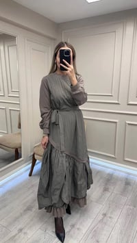 Misswhence 38831 Vizon Tafta Elbise