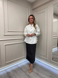 Misswhence 38921 Antrasit Fermuarlı Etek