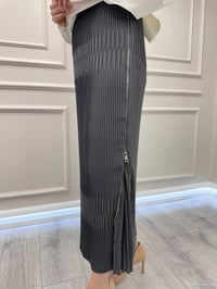 Misswhence 38921 Antrasit Fermuarlı Etek