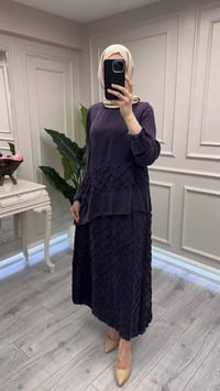 Misswhence 39002 Mor Tunik Etek Takım