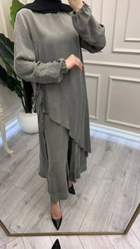 Misswhence 39003 Gri Tunik Takım