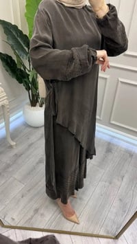 Misswhence 39003 Kahverengi Tunik Takım