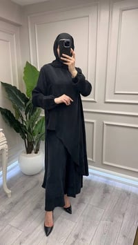 Misswhence 39003 Siyah Tunik Takım