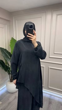 Misswhence 39003 Siyah Tunik Takım