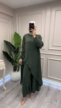Misswhence 39003 Yeşil Tunik Takım