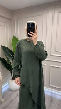 Misswhence 39003 Yeşil Tunik Takım