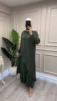 Misswhence 39003 Yeşil Tunik Takım