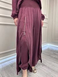 Misswhence 39004 Bordo Pantolonu Detaylı Takım