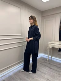Misswhence 39019 Lacivert Gömlek Pantolon Takım