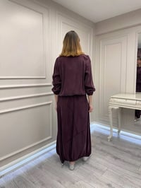 Misswhence 39020 Bordo Eteği Fermuar Detaylı Takım