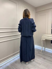 Misswhence 39020 Lacivert Eteği Fermuar Detaylı Takım