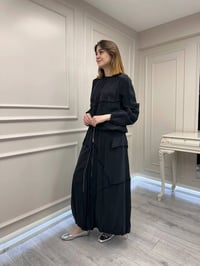 Misswhence 39020 Siyah Eteği Fermuar Detaylı Takım
