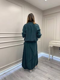 Misswhence 39020 Zümrüt Eteği Fermuar Detaylı Takım