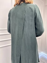 Misswhence 39208 Yeşil Tunik Arkası Yırtmaçlı Takım