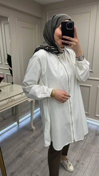 Misswhence 39302 Beyaz Poplin Gömlek