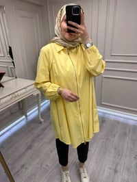 Misswhence 39302 Sarı Poplin Gömlek