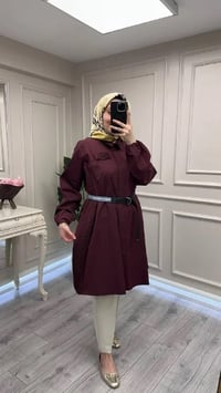 Misswhence 39305 Bordo Kemerli Tunik