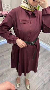 Misswhence 39305 Bordo Kemerli Tunik