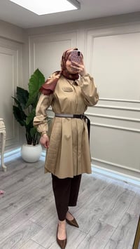 Misswhence 39305 Camel Kemerli Tunik