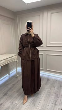 Misswhence 39307 Kahverengi Etekli Takım