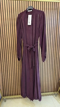 Misswhence 39501 Bordo Fermuar Detaylı Ferace