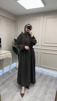 Misswhence 39505 Kahverengi Nervür Detaylı Kap
