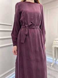 Misswhence 39800 Bordo Dikiş Detaylı Elbise