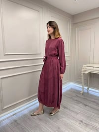Misswhence 39800 Gül Kurusu Dikiş Detaylı Elbise